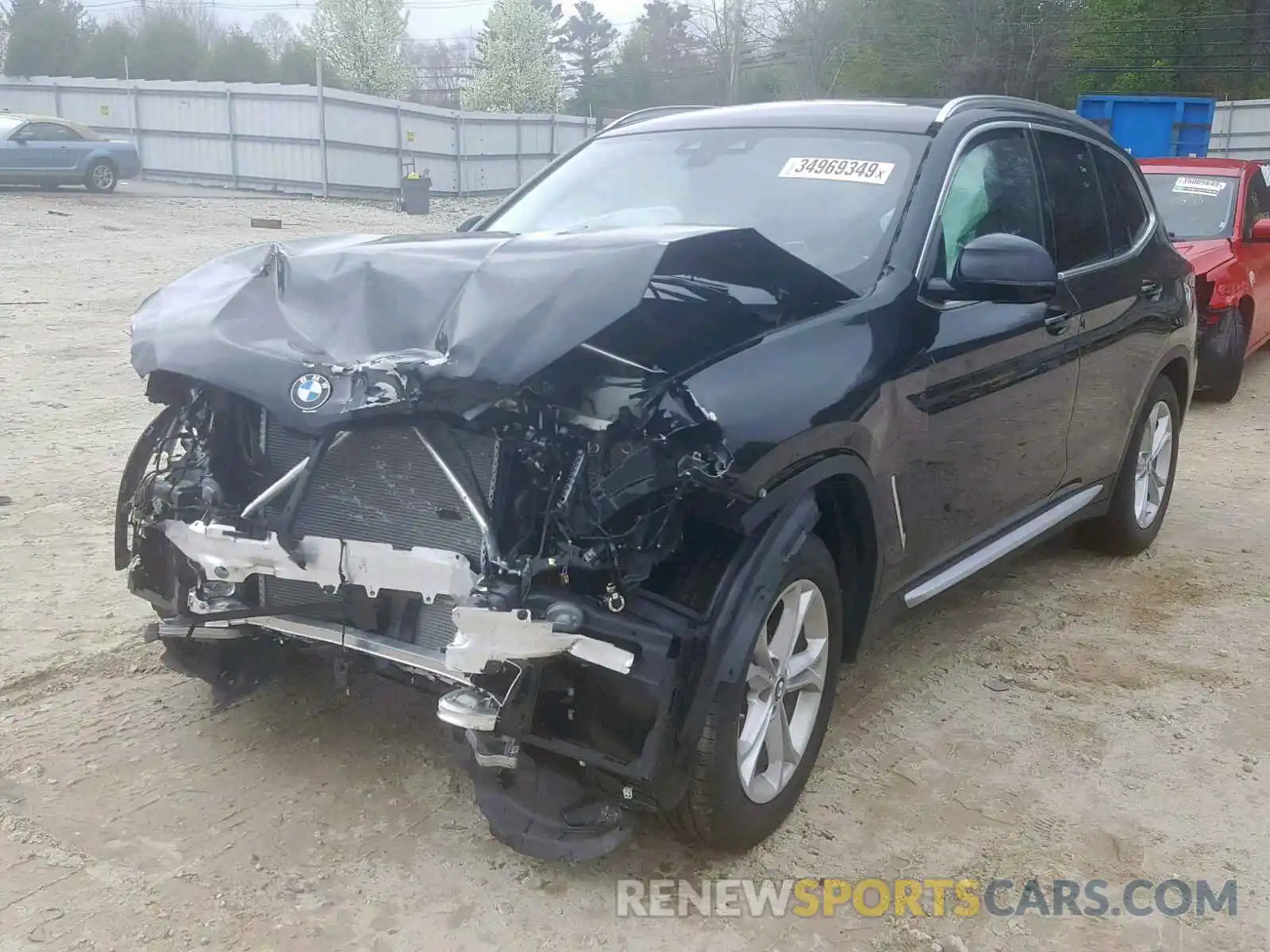 2 Photograph of a damaged car 5UXTR9C55KLE15543 BMW X3 2019