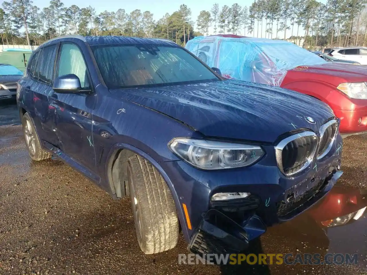 1 Photograph of a damaged car 5UXTR9C55KLP89728 BMW X3 2019