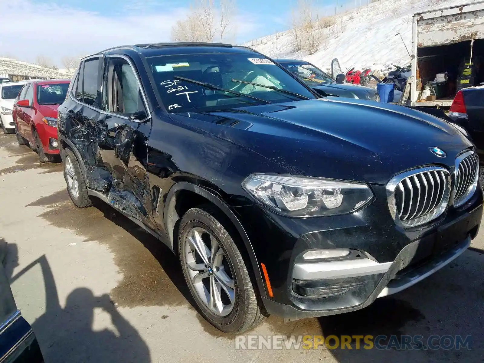 1 Photograph of a damaged car 5UXTR9C56KLD90829 BMW X3 2019