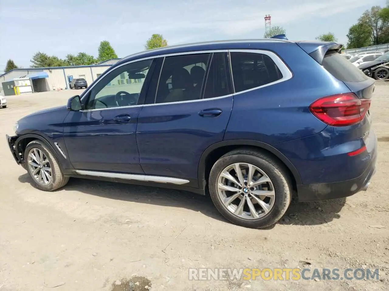 2 Photograph of a damaged car 5UXTR9C57KLR09819 BMW X3 2019