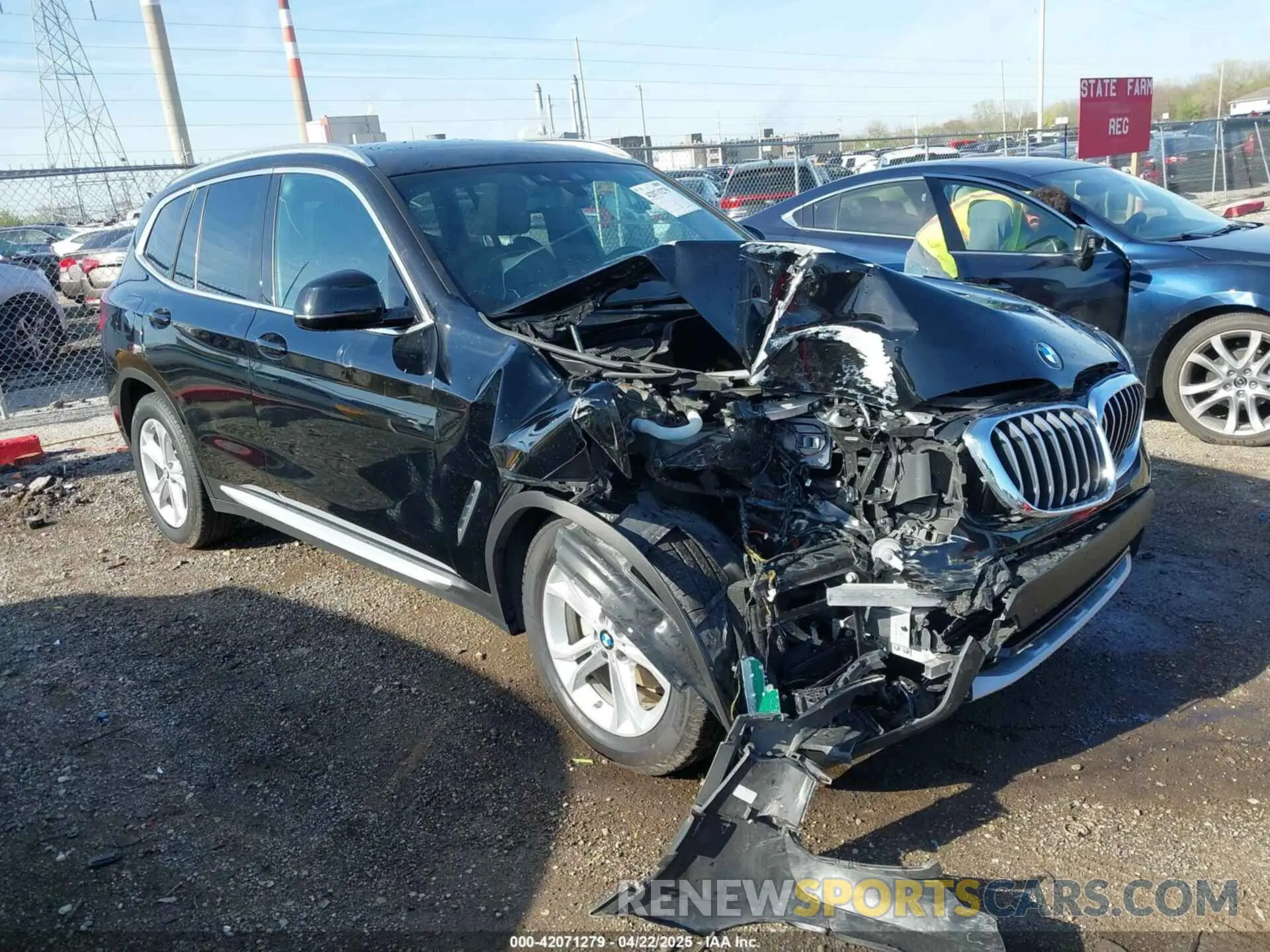 1 Photograph of a damaged car 5UXTR9C58KLD92243 BMW X3 2019
