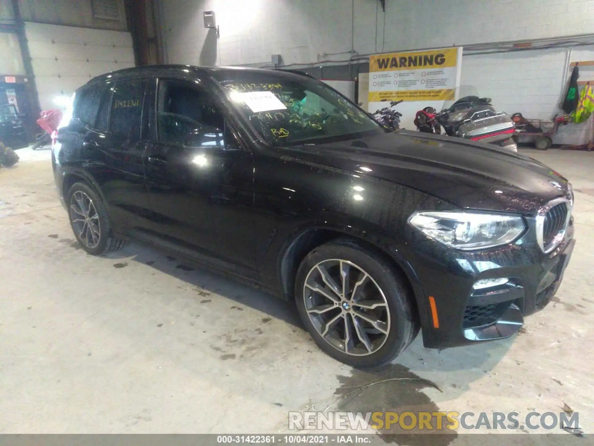 1 Photograph of a damaged car 5UXTR9C59KLD98200 BMW X3 2019