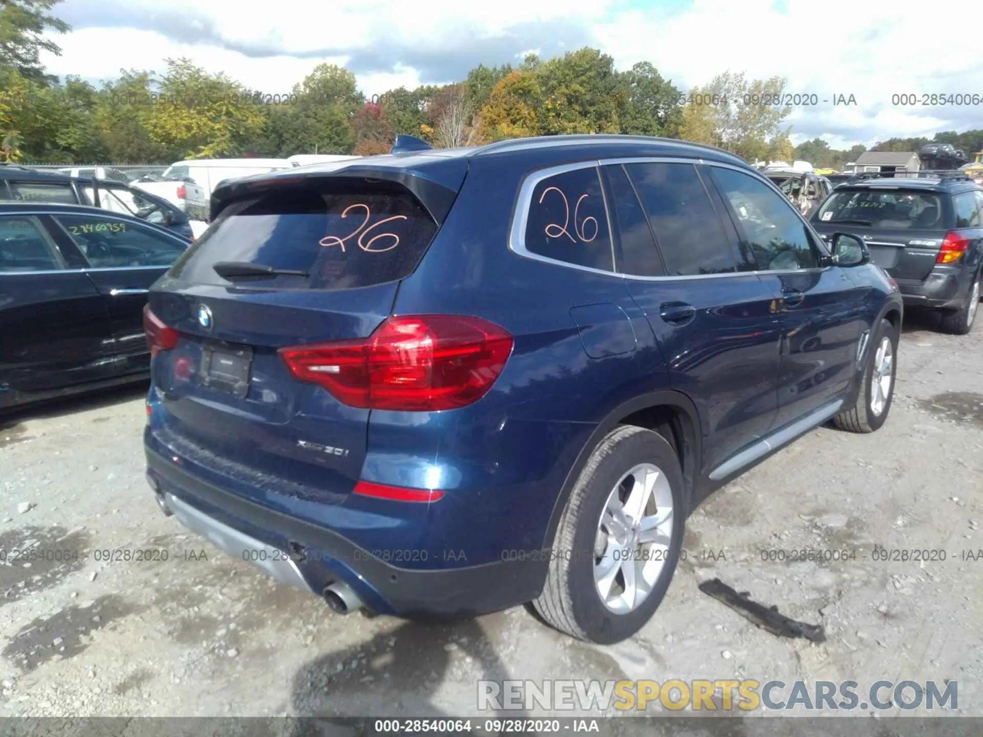 4 Photograph of a damaged car 5UXTR9C59KLR06100 BMW X3 2019