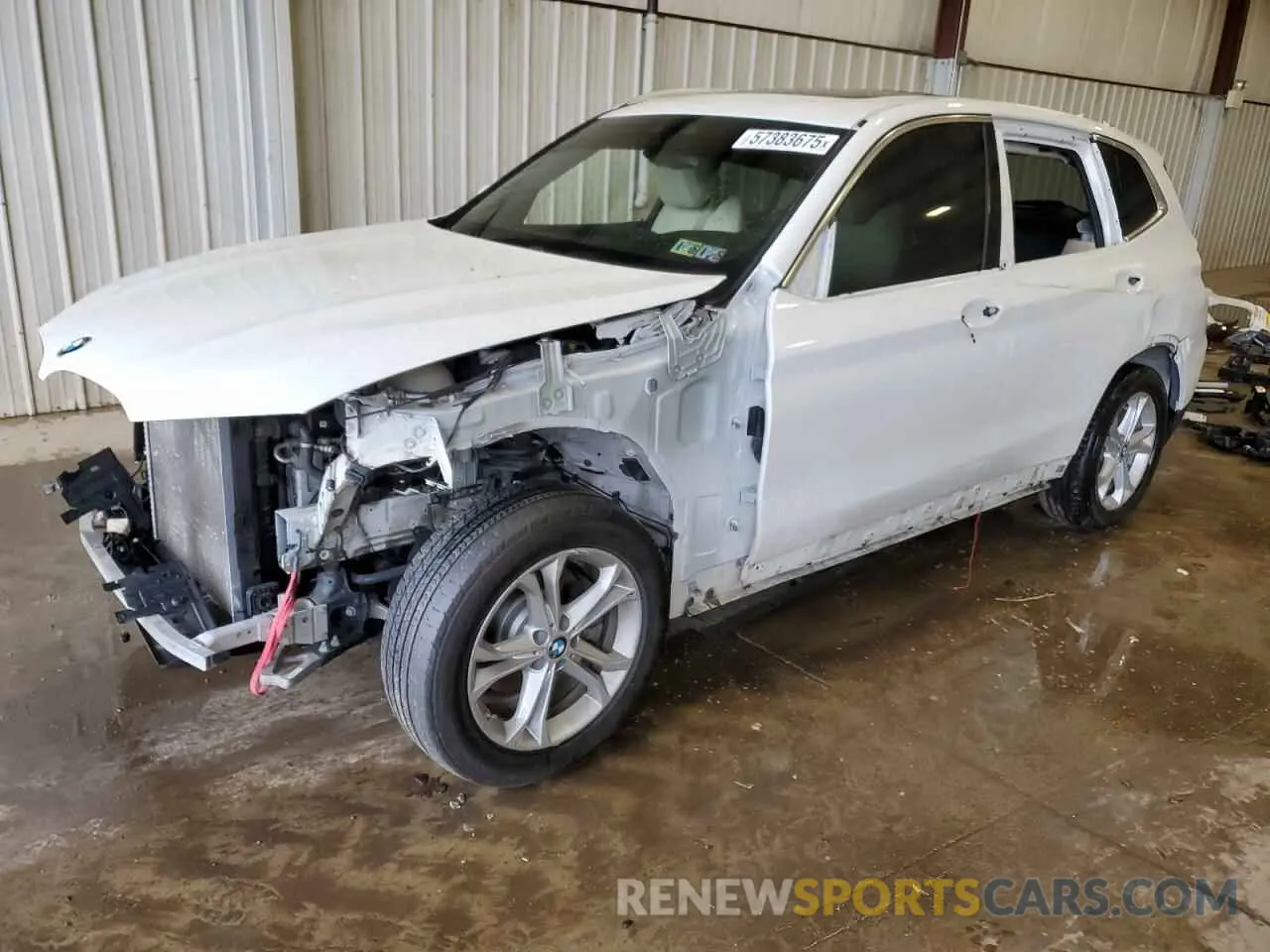 1 Photograph of a damaged car 5UXTR9C5XKLD93622 BMW X3 2019