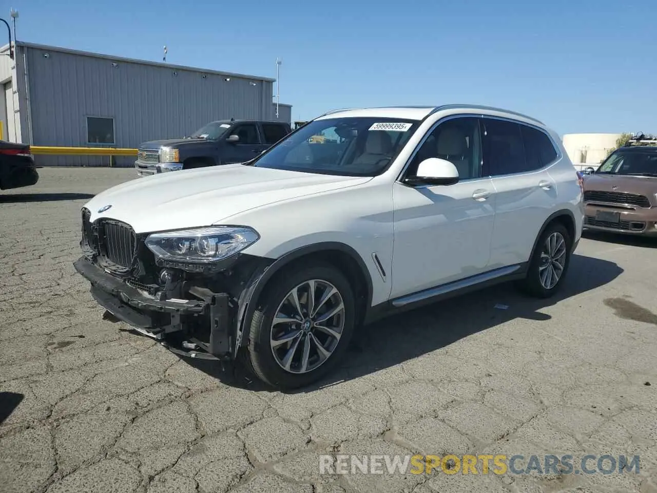 1 Photograph of a damaged car 5UXTR9C5XKLP84315 BMW X3 2019
