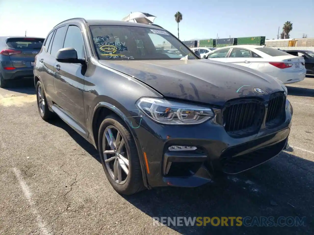 1 Photograph of a damaged car 5UXTS3C50K0Z07414 BMW X3 2019