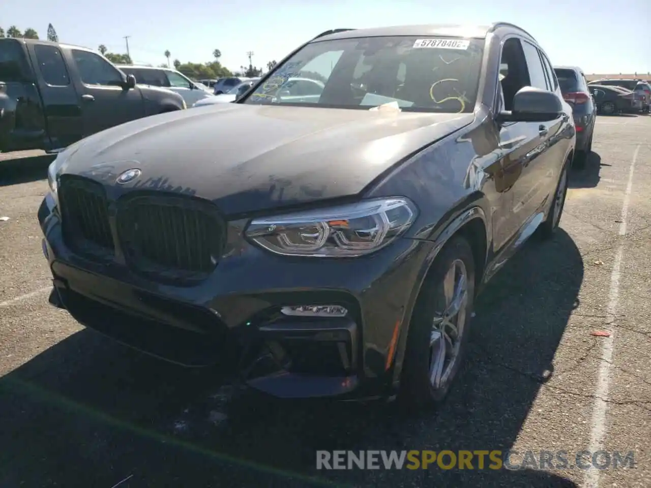 2 Photograph of a damaged car 5UXTS3C50K0Z07414 BMW X3 2019