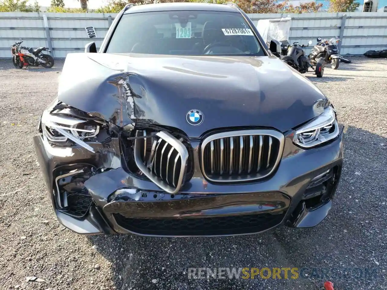 9 Photograph of a damaged car 5UXTS3C53K0Z04667 BMW X3 2019