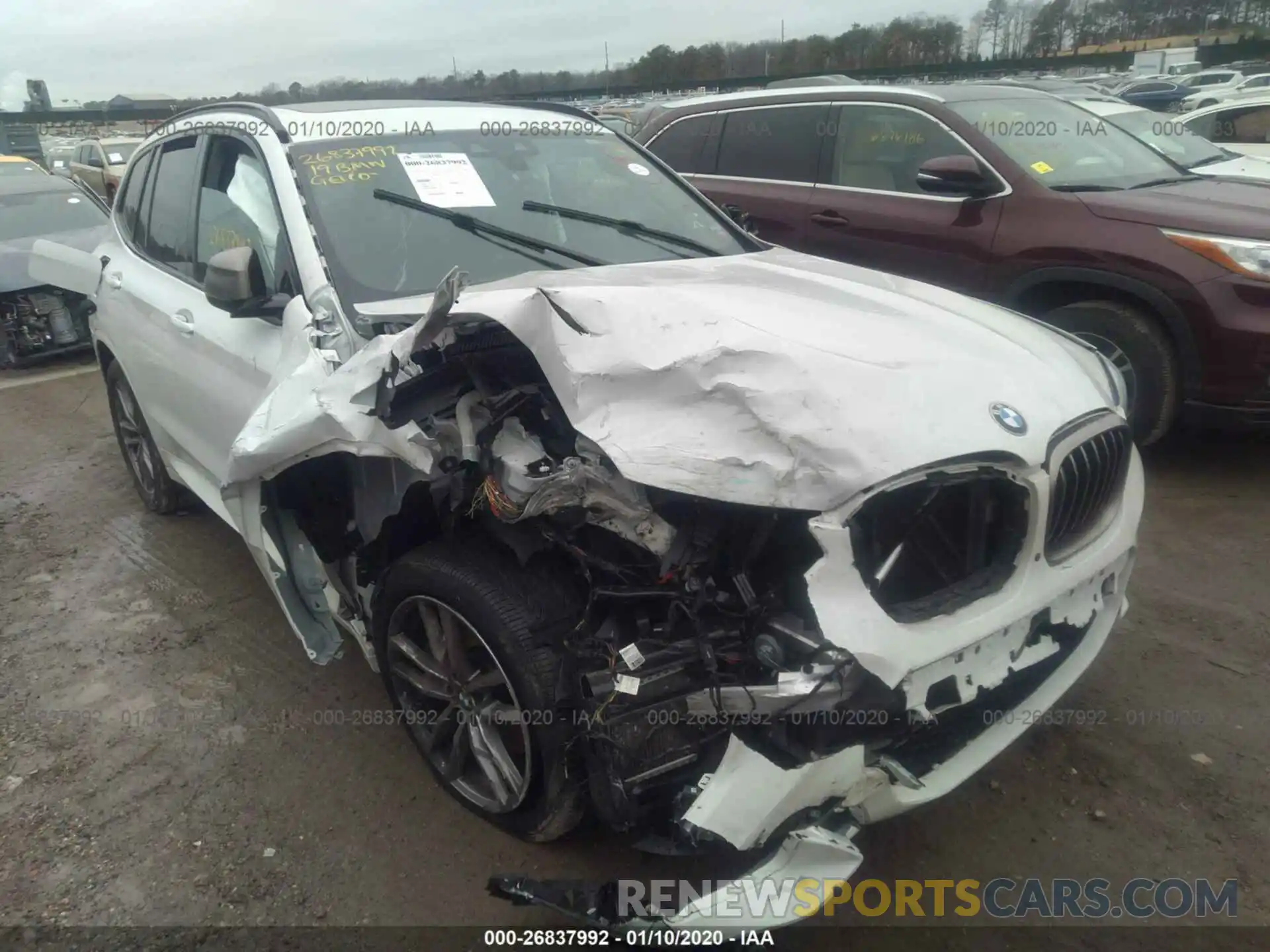 6 Photograph of a damaged car 5UXTS3C55K0Z07389 BMW X3 2019