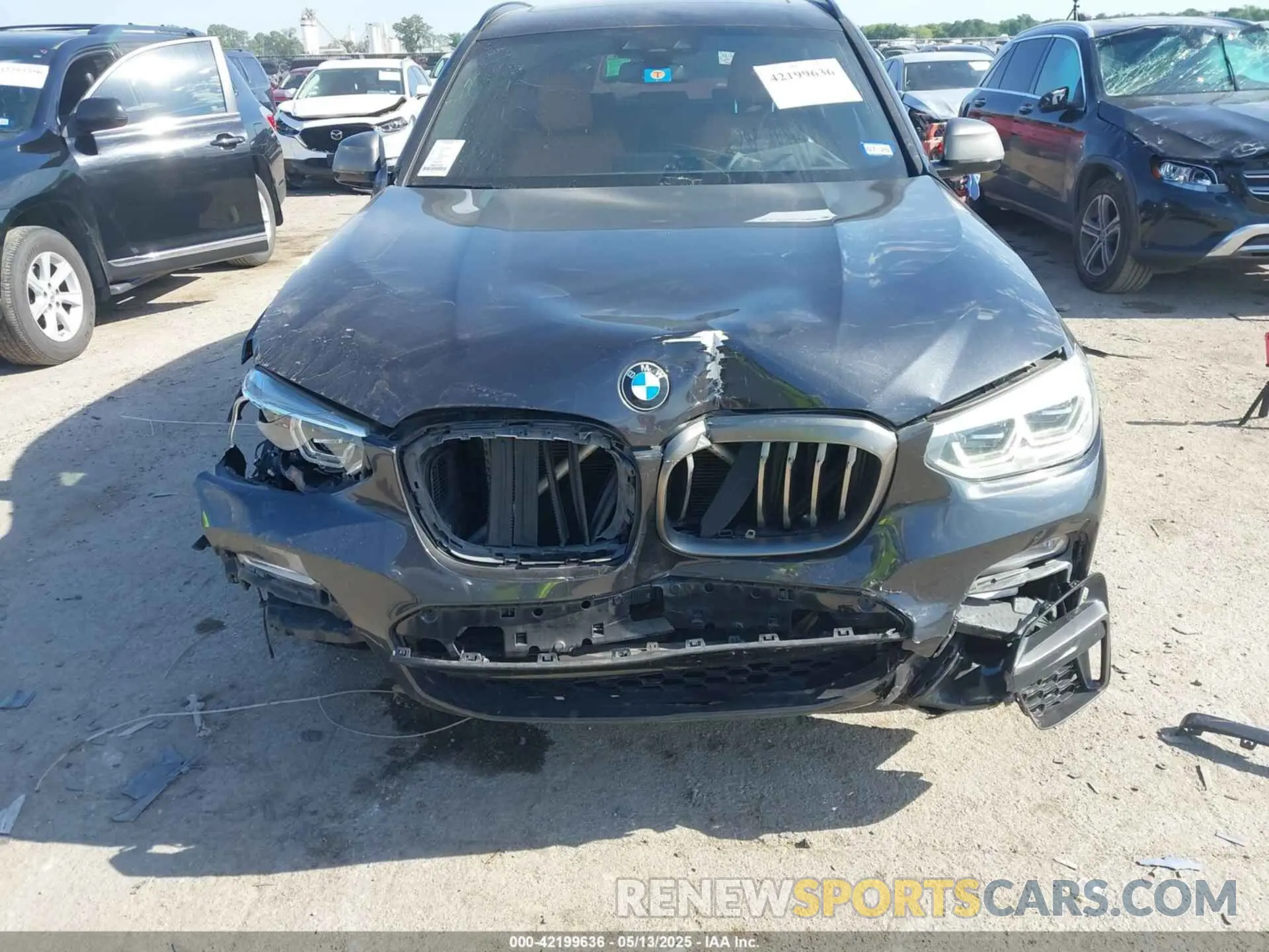 6 Photograph of a damaged car 5UXTS3C56K0Z07174 BMW X3 2019