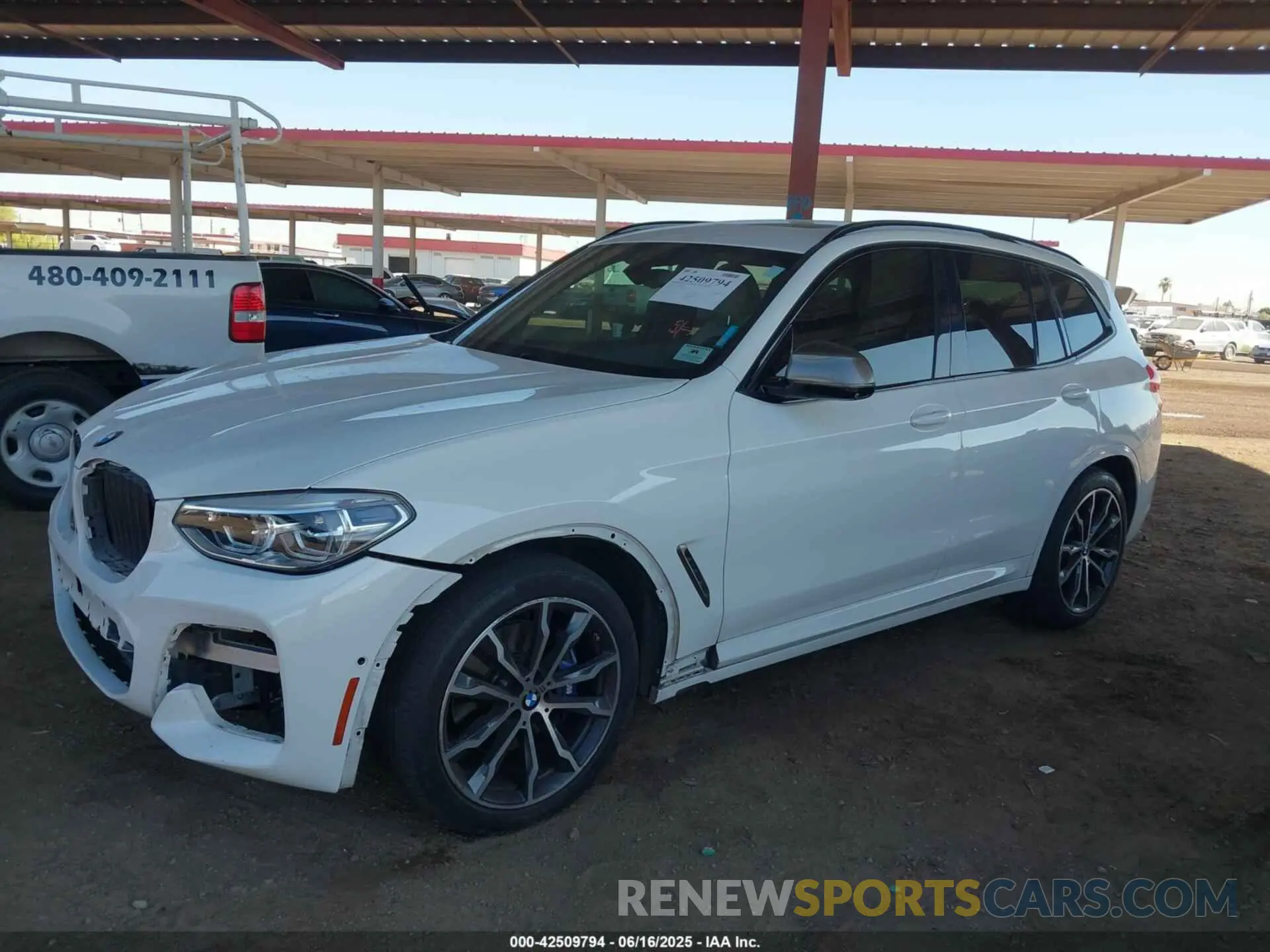 2 Photograph of a damaged car 5UXTS3C57K0Z09161 BMW X3 2019