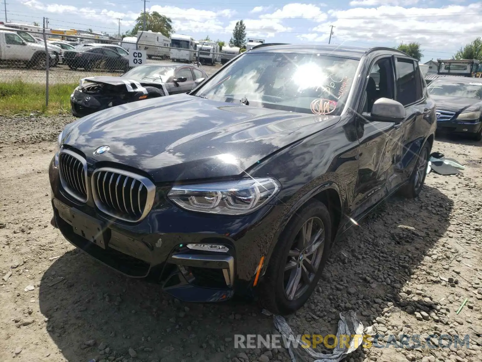 2 Photograph of a damaged car 5UXTS3C57KLR72825 BMW X3 2019