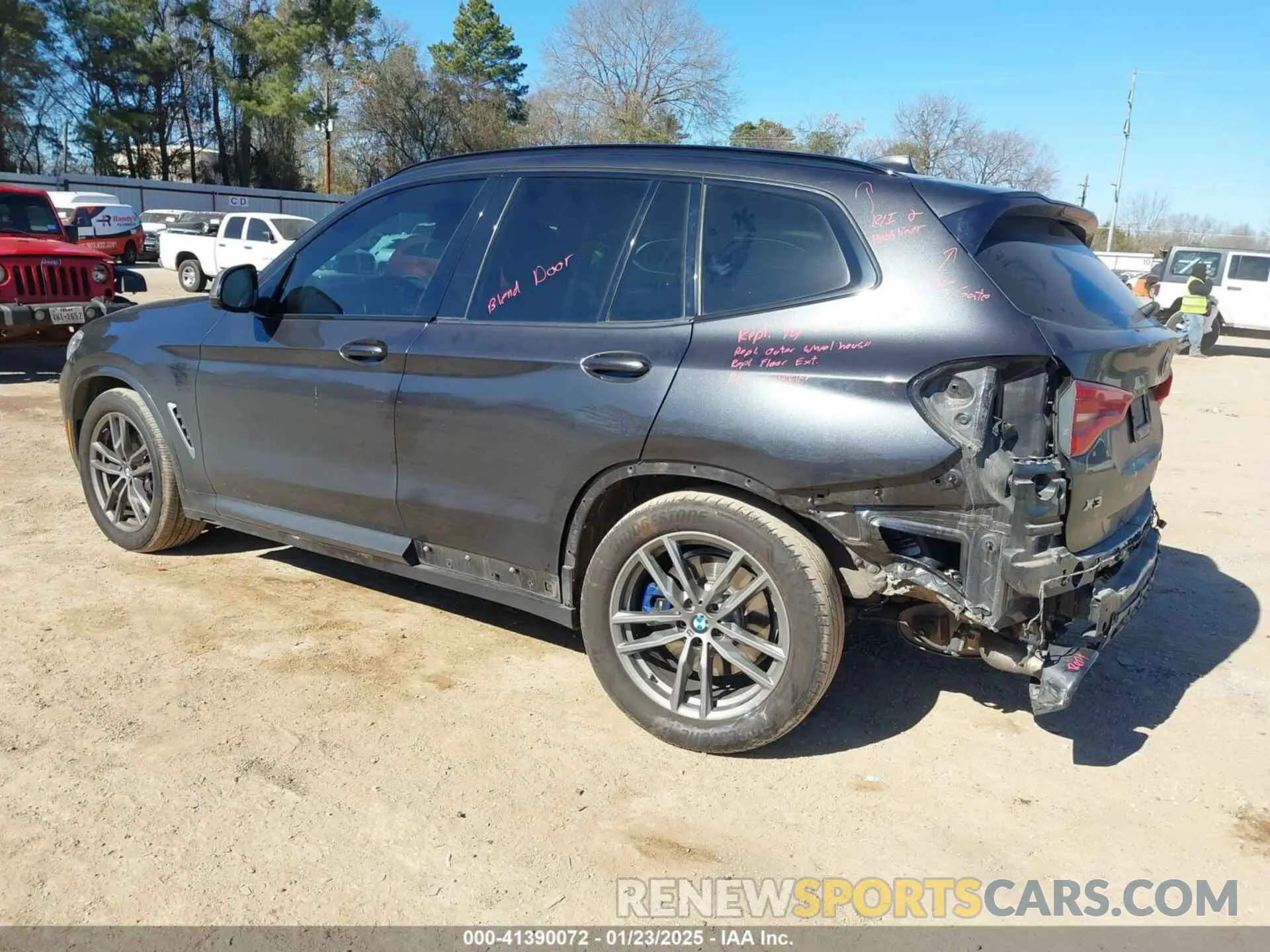 3 Photograph of a damaged car 5UXTS3C57KLR73084 BMW X3 2019