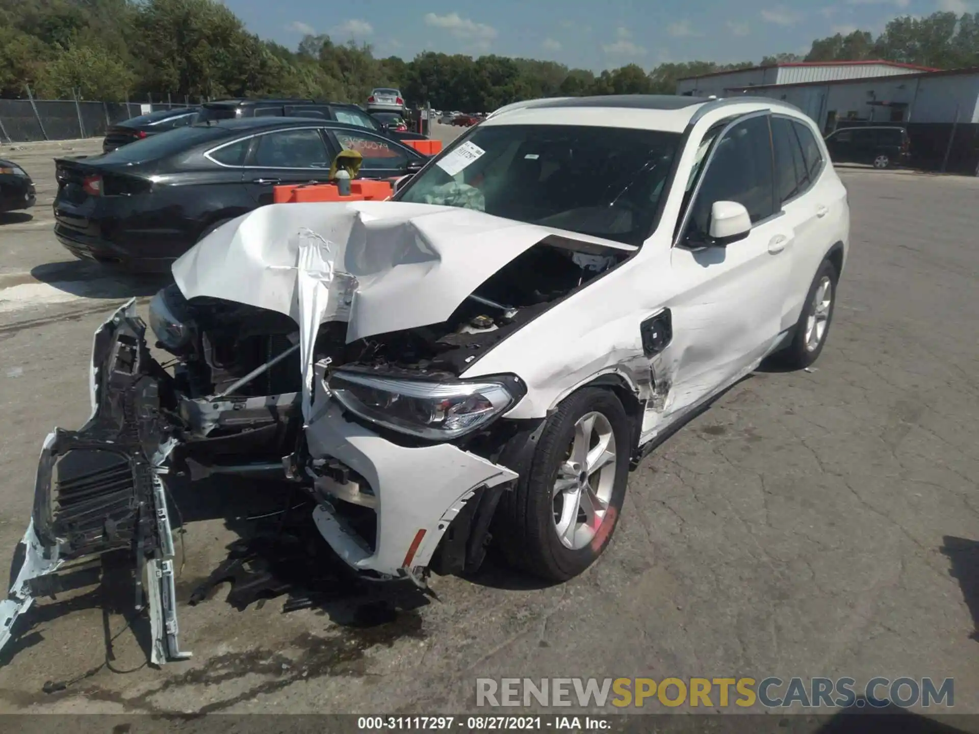 2 Photograph of a damaged car 5UXTS1C00L9C98110 BMW X3 2020