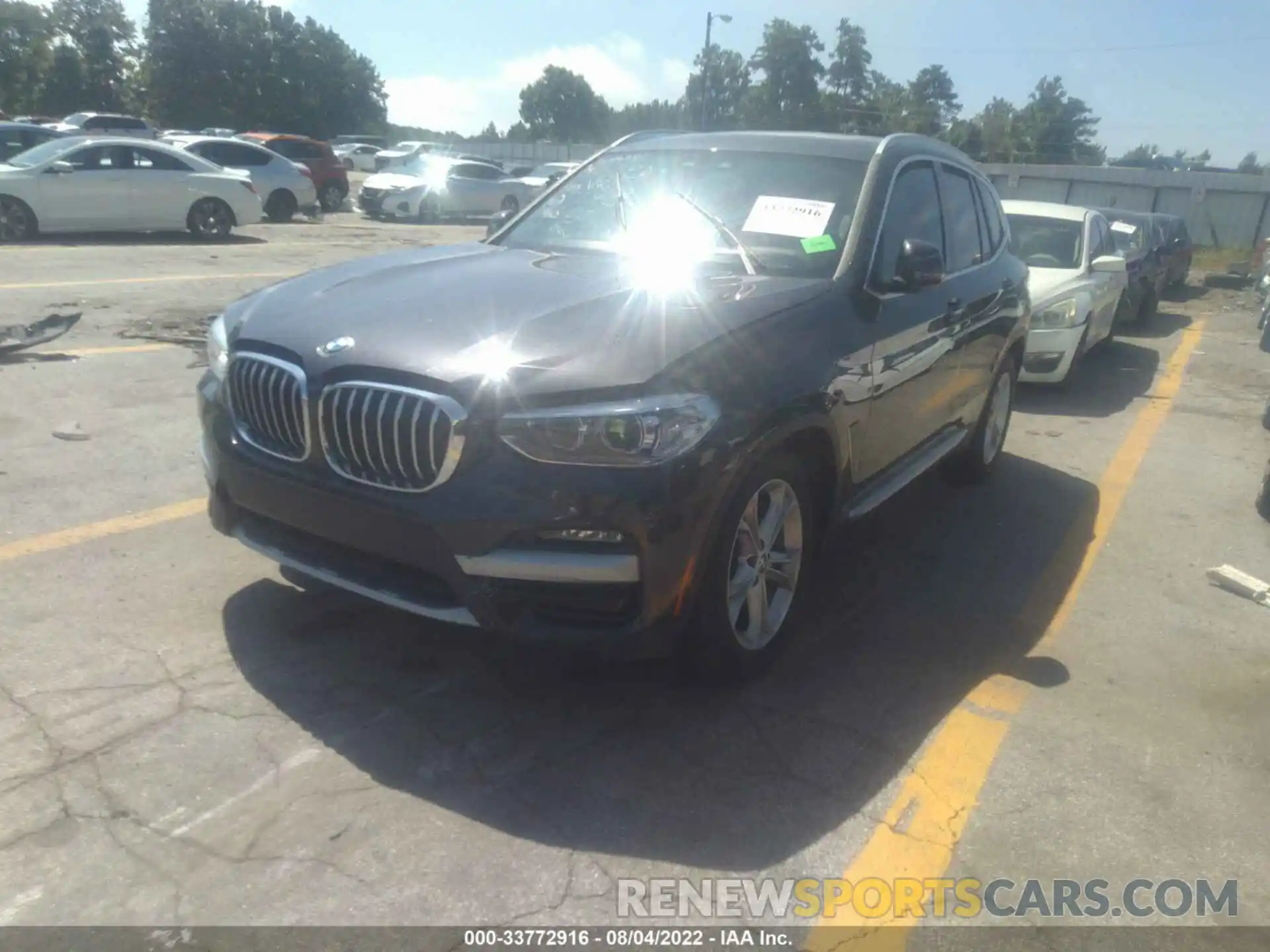 2 Photograph of a damaged car 5UXTY3C00L9D50443 BMW X3 2020