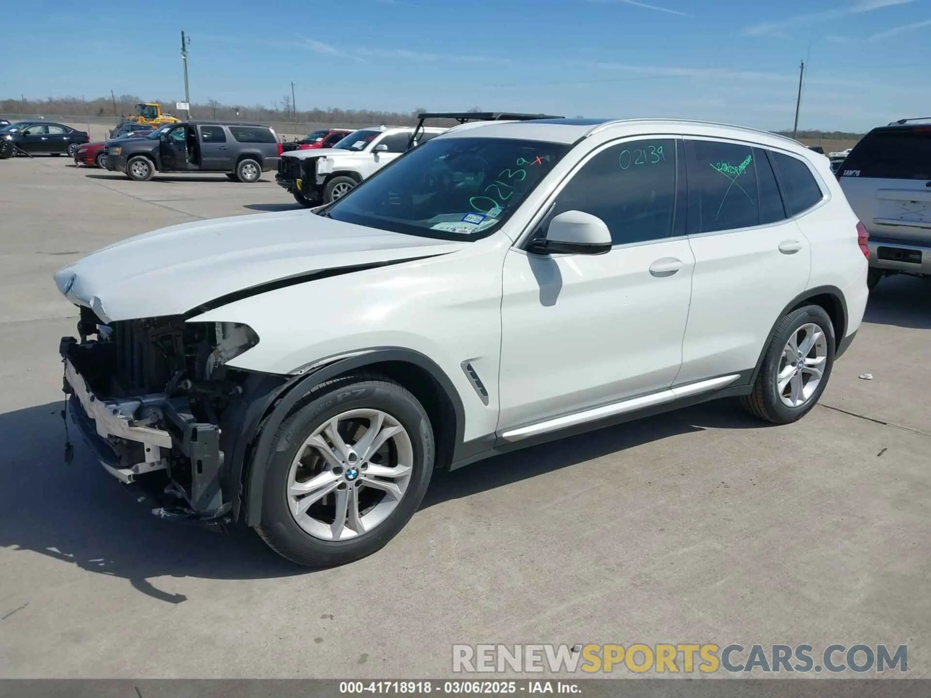 2 Photograph of a damaged car 5UXTY3C00LLU71540 BMW X3 2020