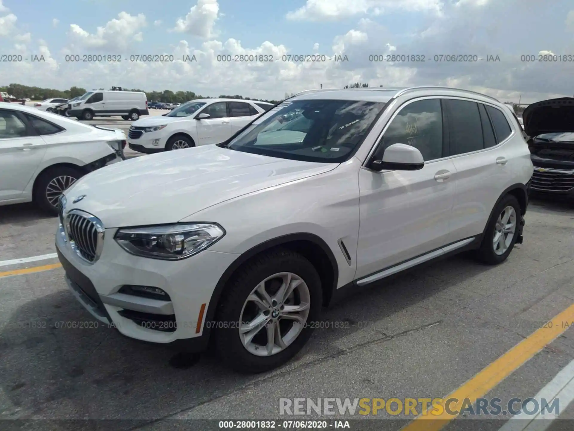 2 Photograph of a damaged car 5UXTY3C00LLU71652 BMW X3 2020