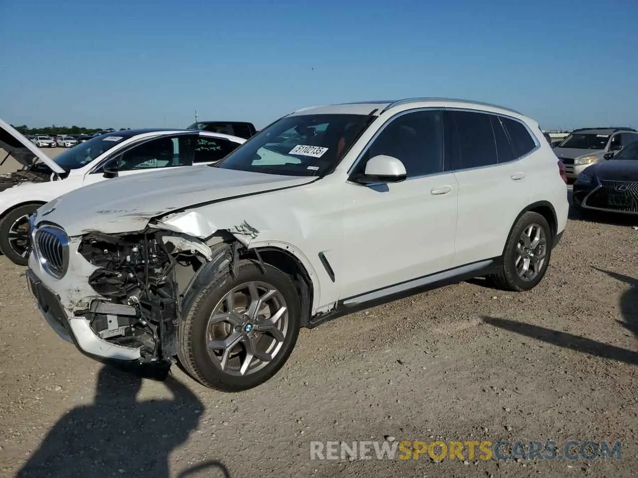 1 Photograph of a damaged car 5UXTY3C01LLU70834 BMW X3 2020
