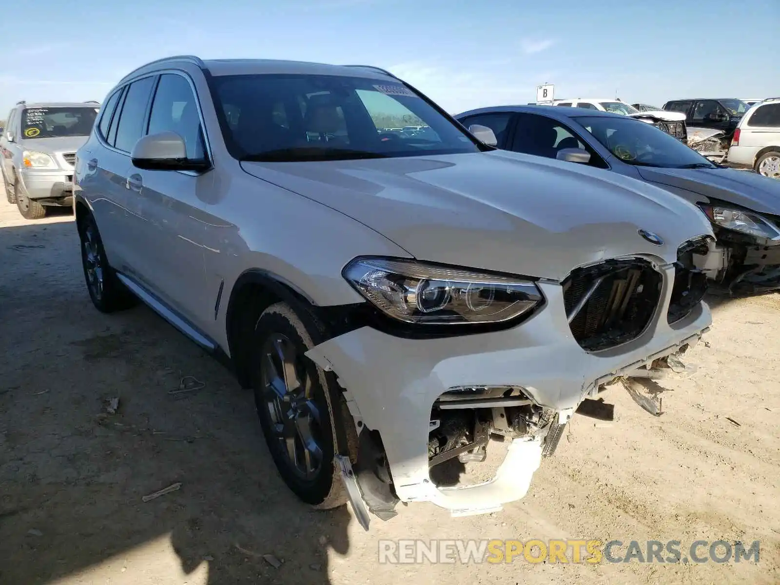 1 Photograph of a damaged car 5UXTY3C02L9B28390 BMW X3 2020