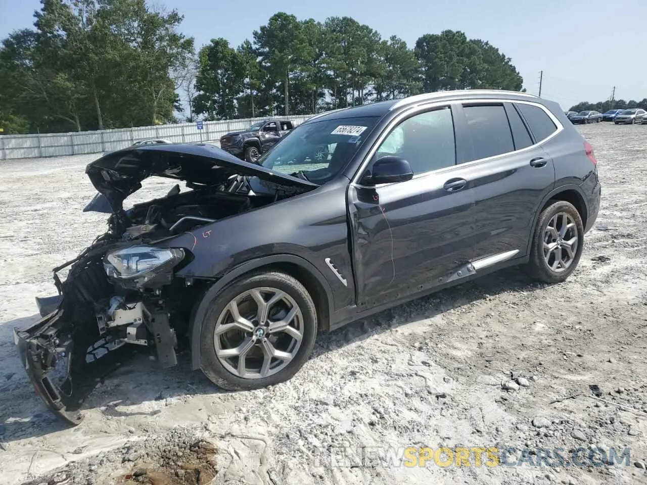 1 Photograph of a damaged car 5UXTY3C03L9C92375 BMW X3 2020