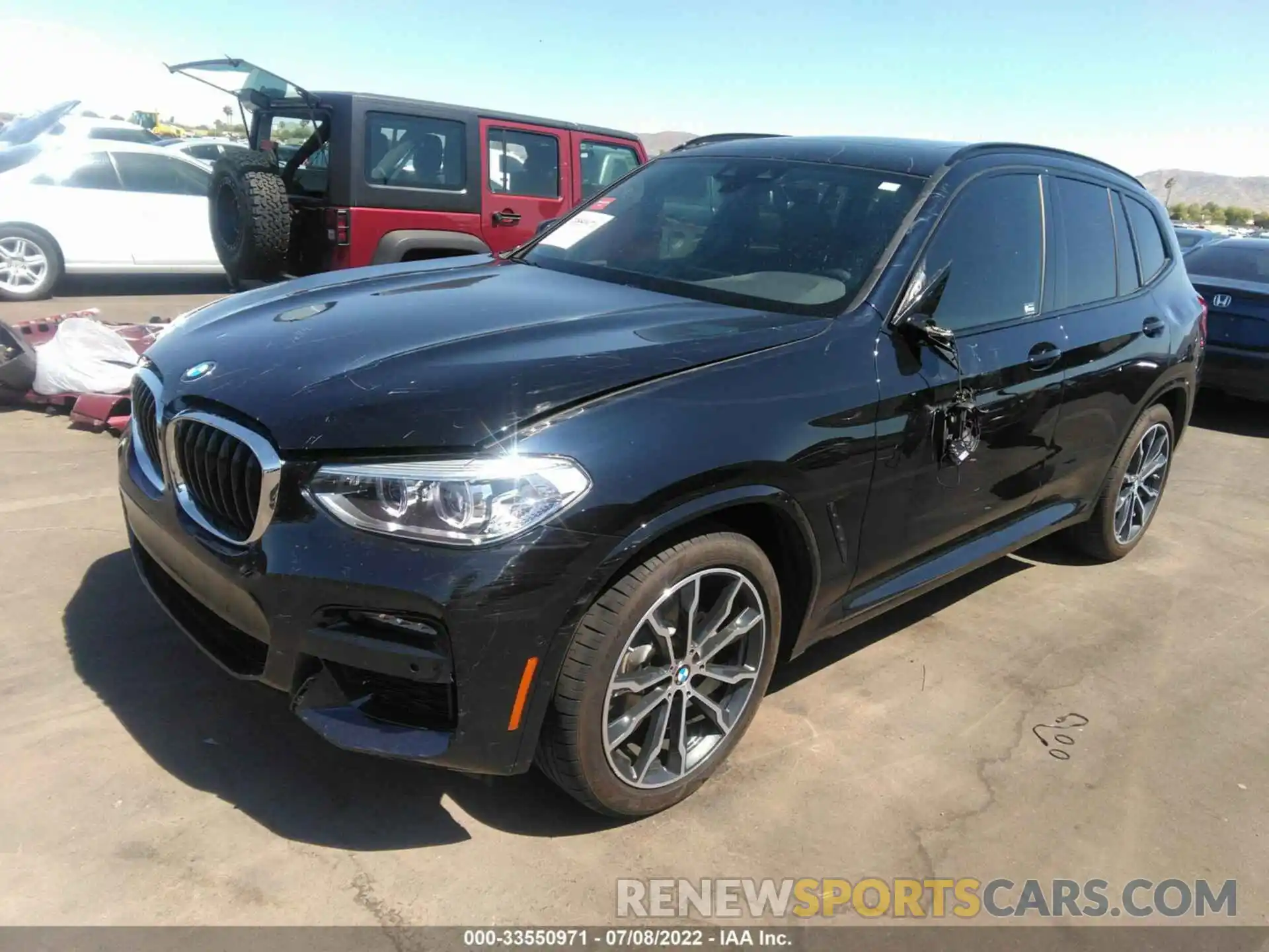 2 Photograph of a damaged car 5UXTY3C03L9D60562 BMW X3 2020