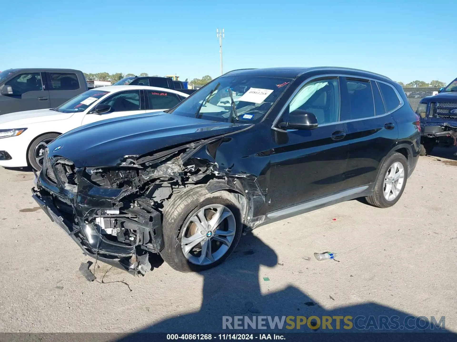 2 Photograph of a damaged car 5UXTY3C03LLE54749 BMW X3 2020