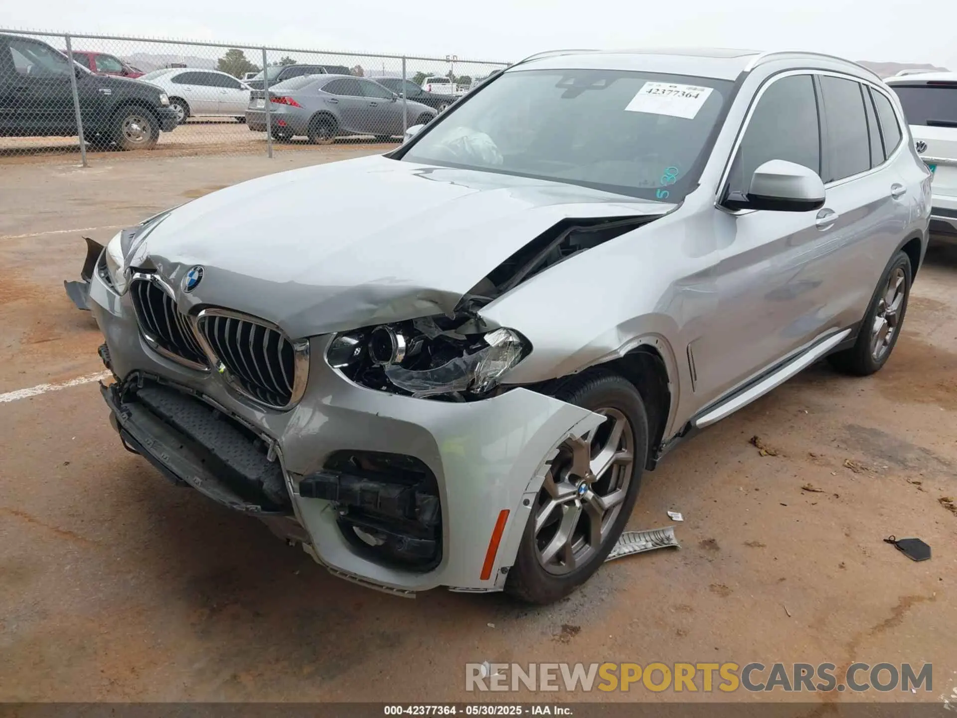 2 Photograph of a damaged car 5UXTY3C04L9C46134 BMW X3 2020