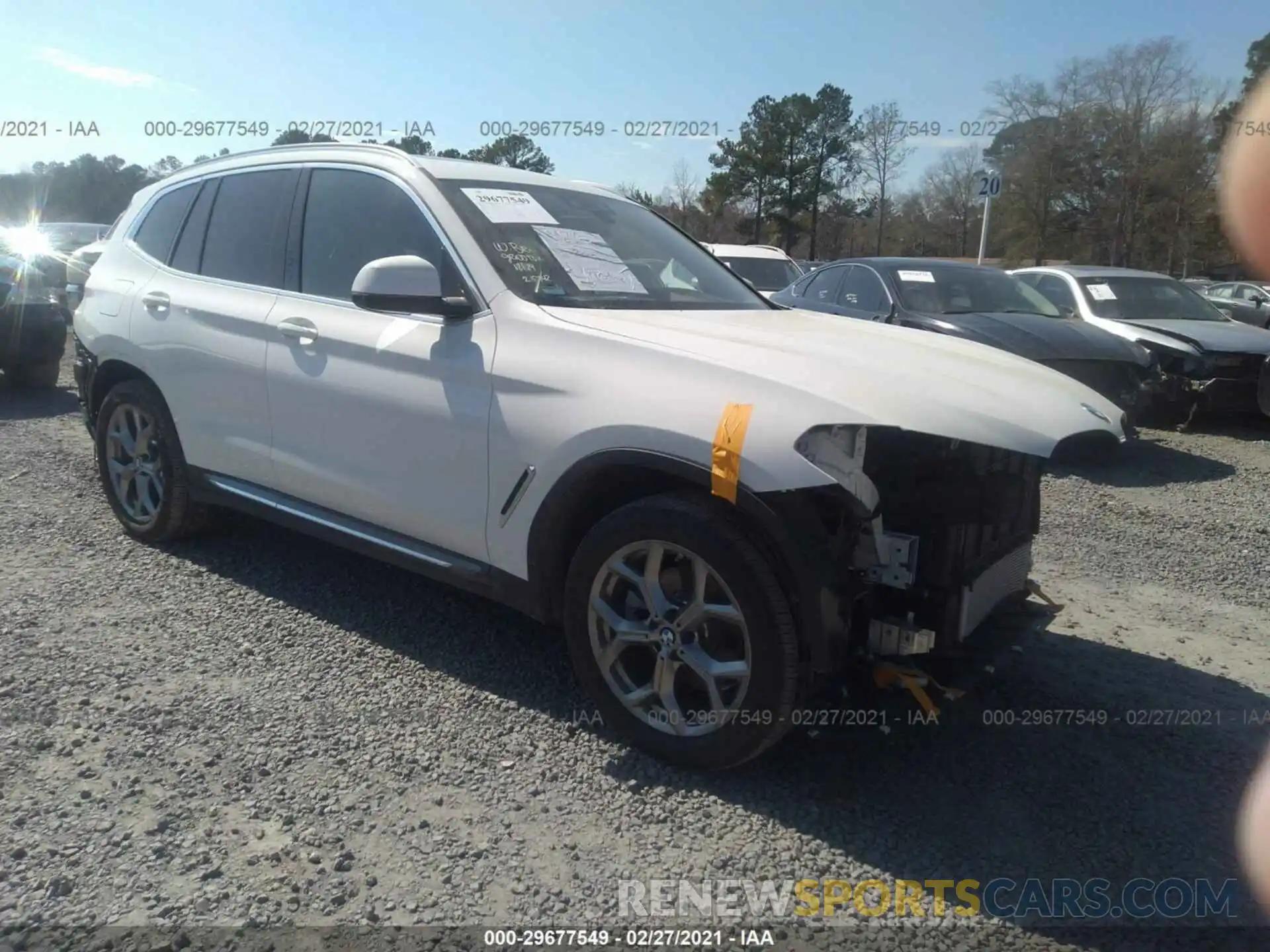 1 Photograph of a damaged car 5UXTY3C04L9C93308 BMW X3 2020