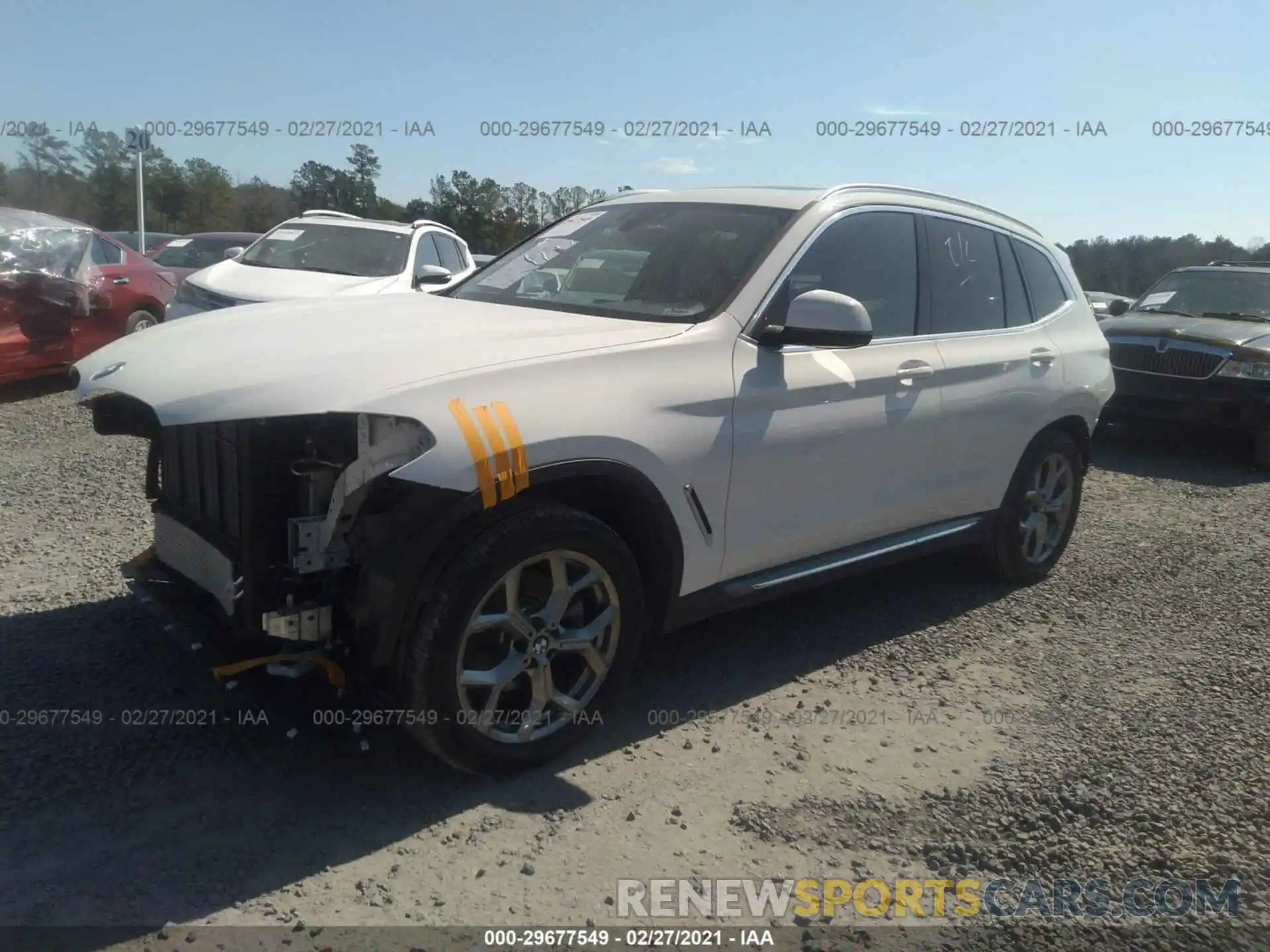 2 Photograph of a damaged car 5UXTY3C04L9C93308 BMW X3 2020