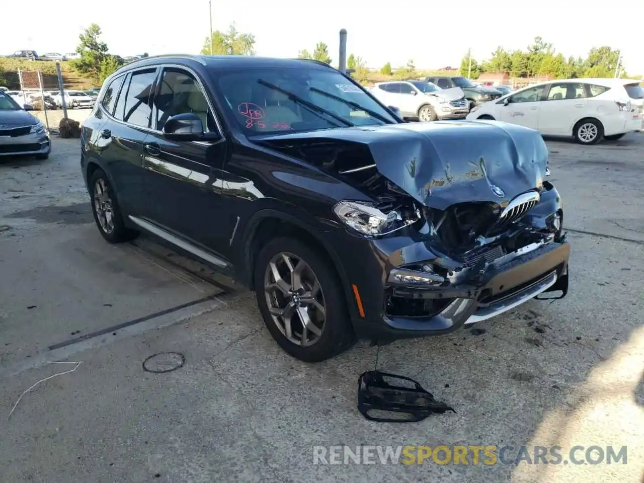 1 Photograph of a damaged car 5UXTY3C05L9C62441 BMW X3 2020