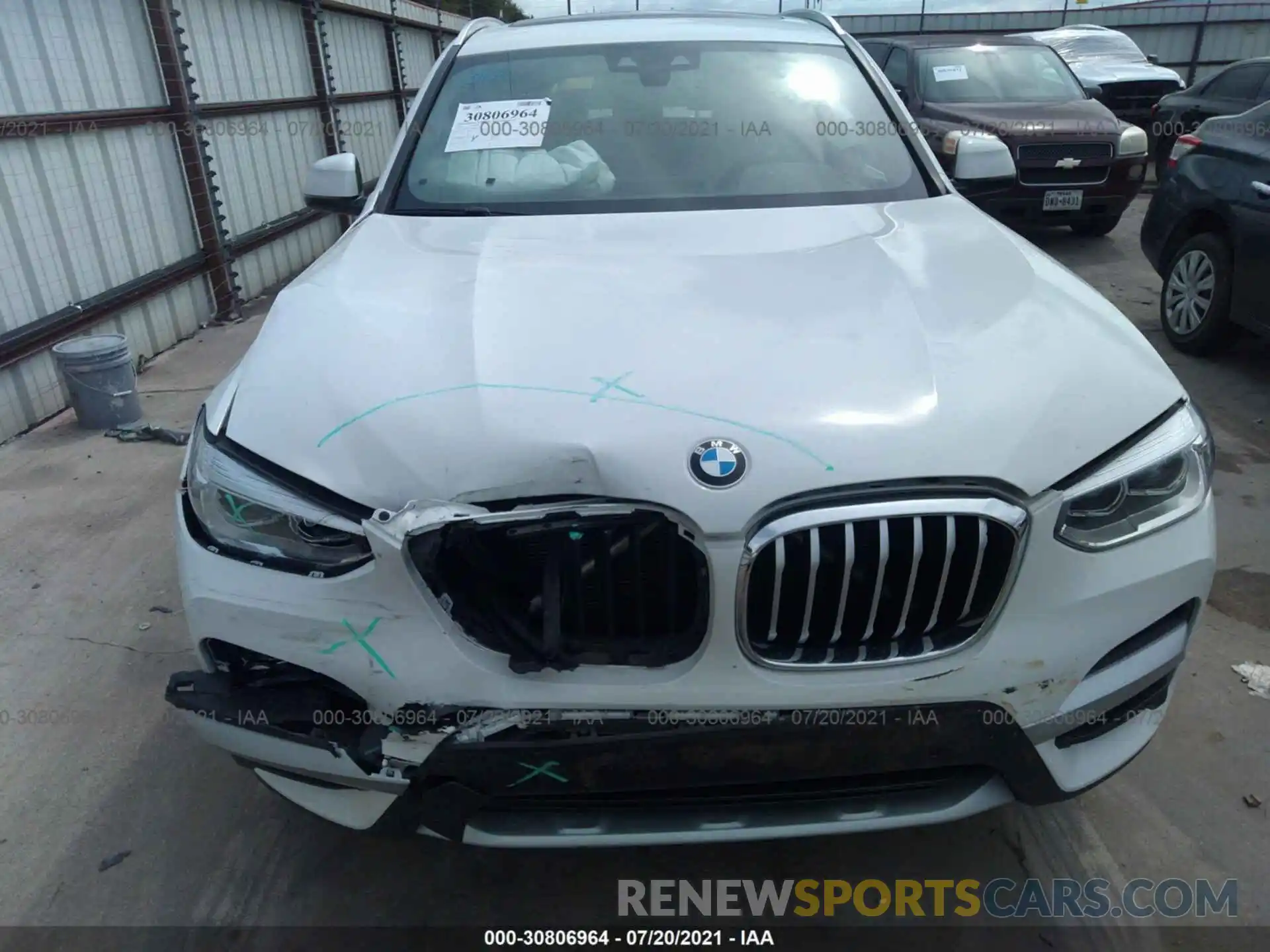 6 Photograph of a damaged car 5UXTY3C06L9B06618 BMW X3 2020