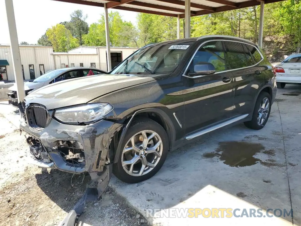 1 Photograph of a damaged car 5UXTY3C06LLU71090 BMW X3 2020