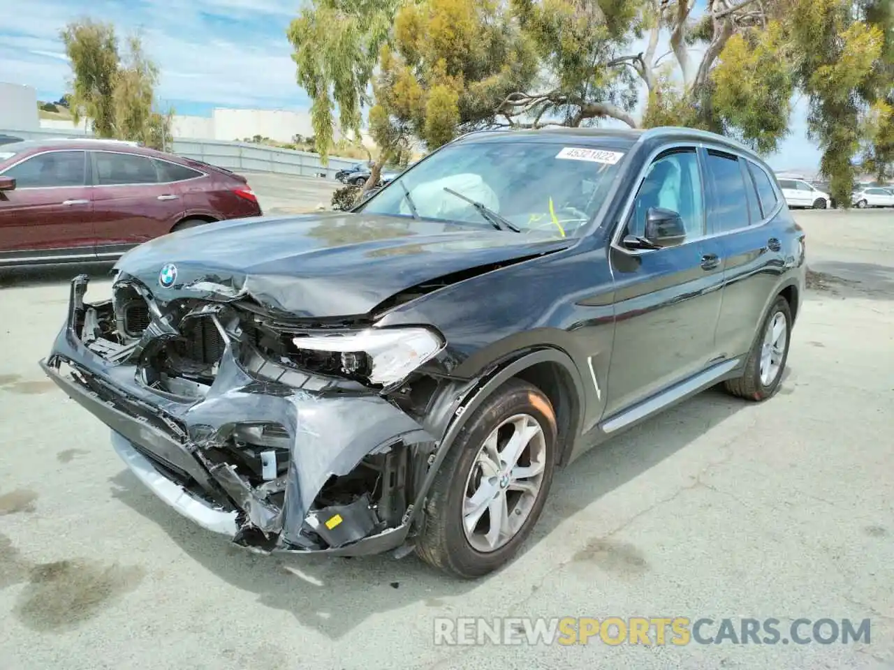 2 Photograph of a damaged car 5UXTY3C08L9B47509 BMW X3 2020