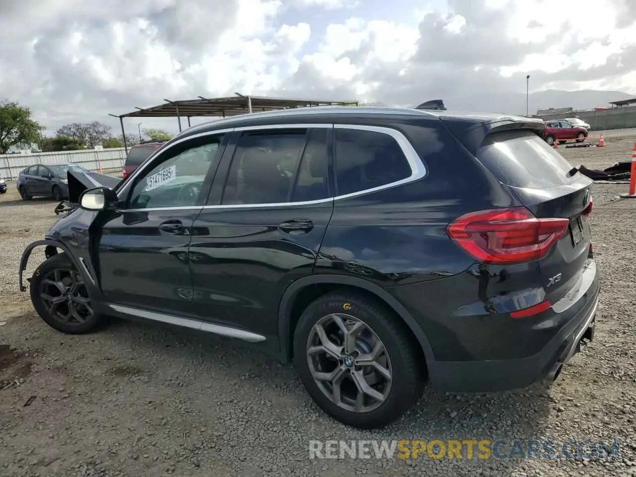 2 Photograph of a damaged car 5UXTY3C08L9D26522 BMW X3 2020
