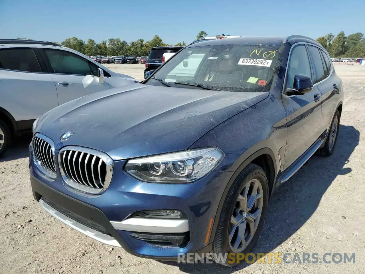 2 Photograph of a damaged car 5UXTY3C09L9B39340 BMW X3 2020