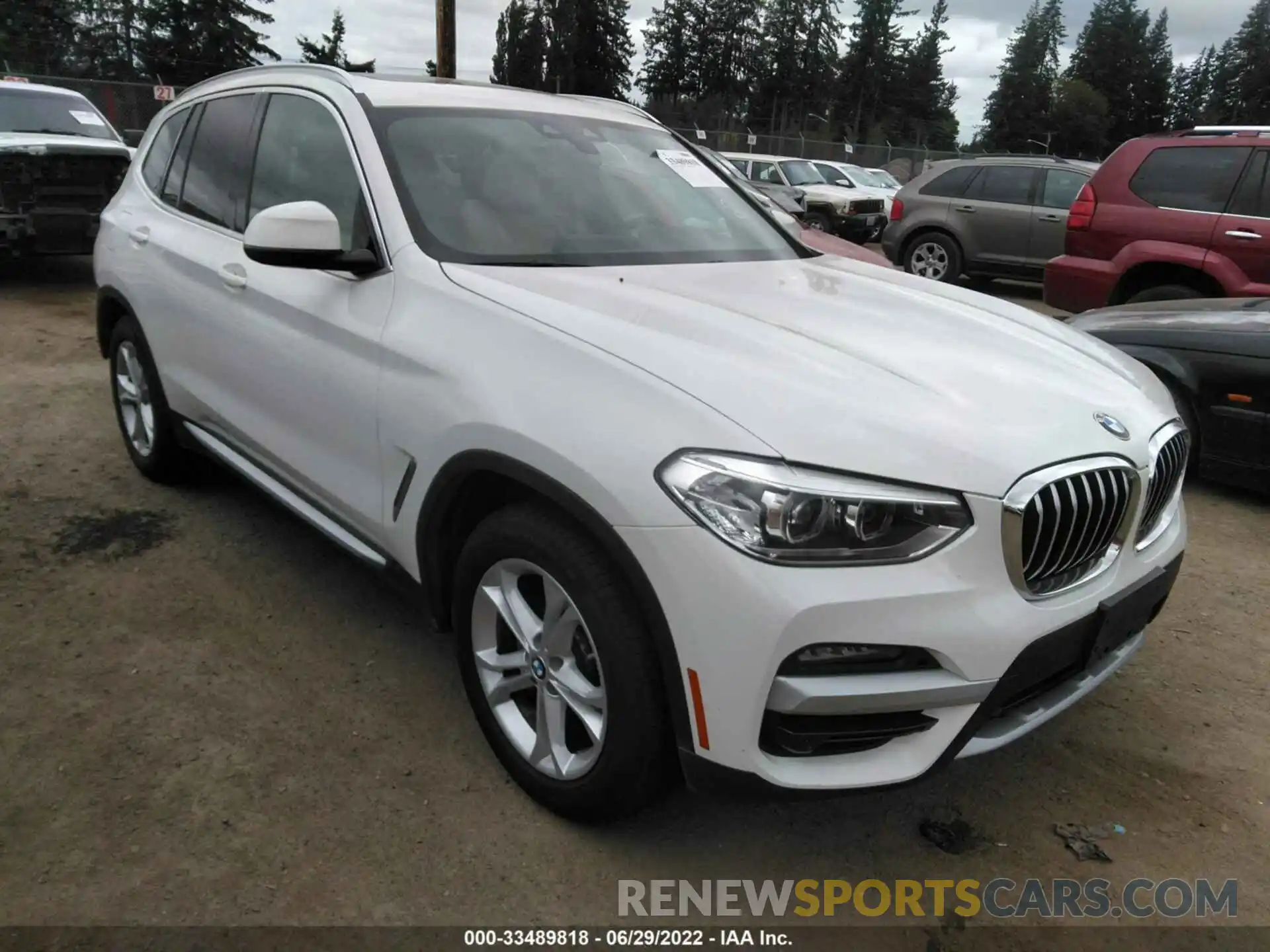 1 Photograph of a damaged car 5UXTY3C09LLE55436 BMW X3 2020