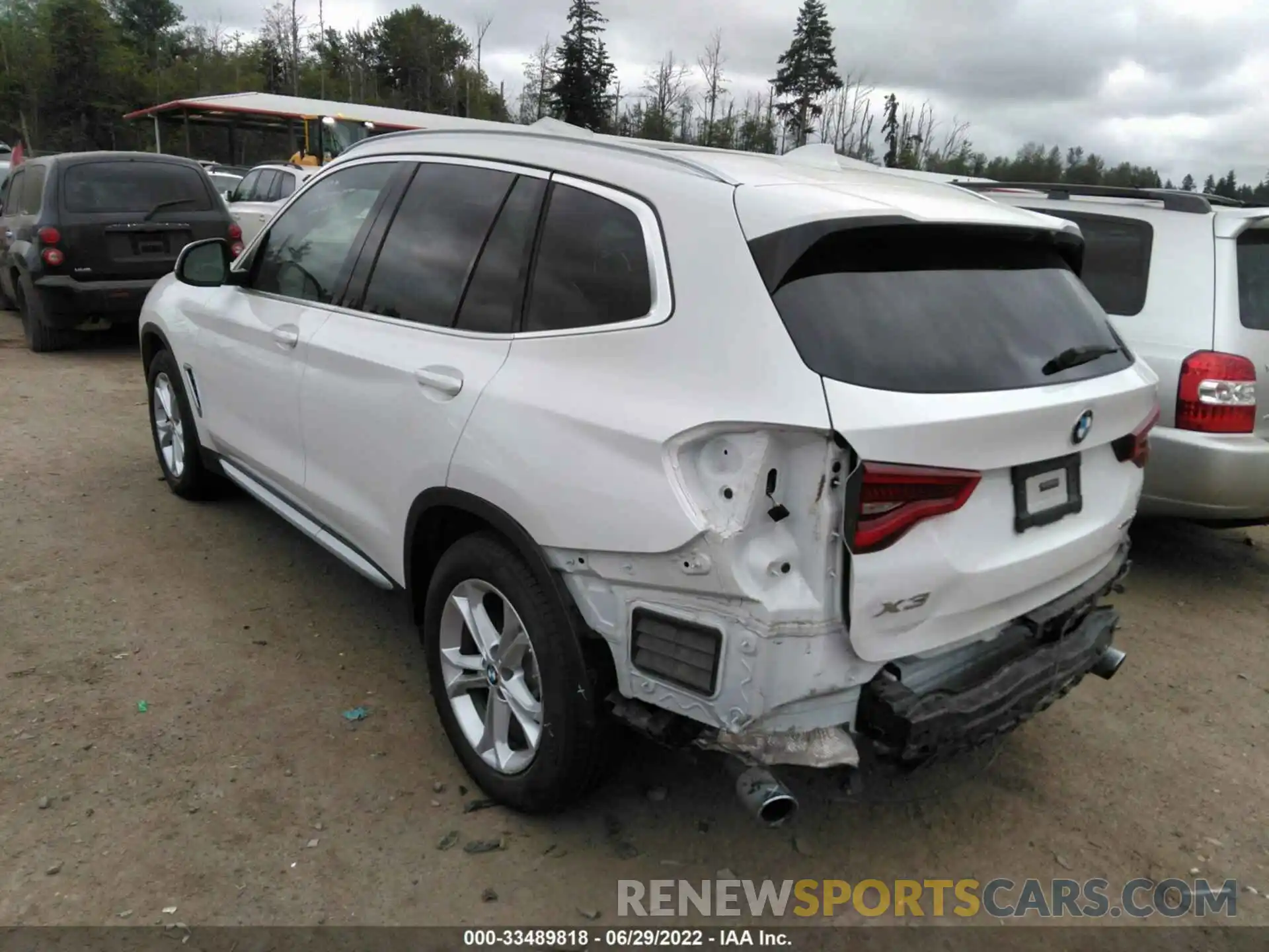 3 Photograph of a damaged car 5UXTY3C09LLE55436 BMW X3 2020