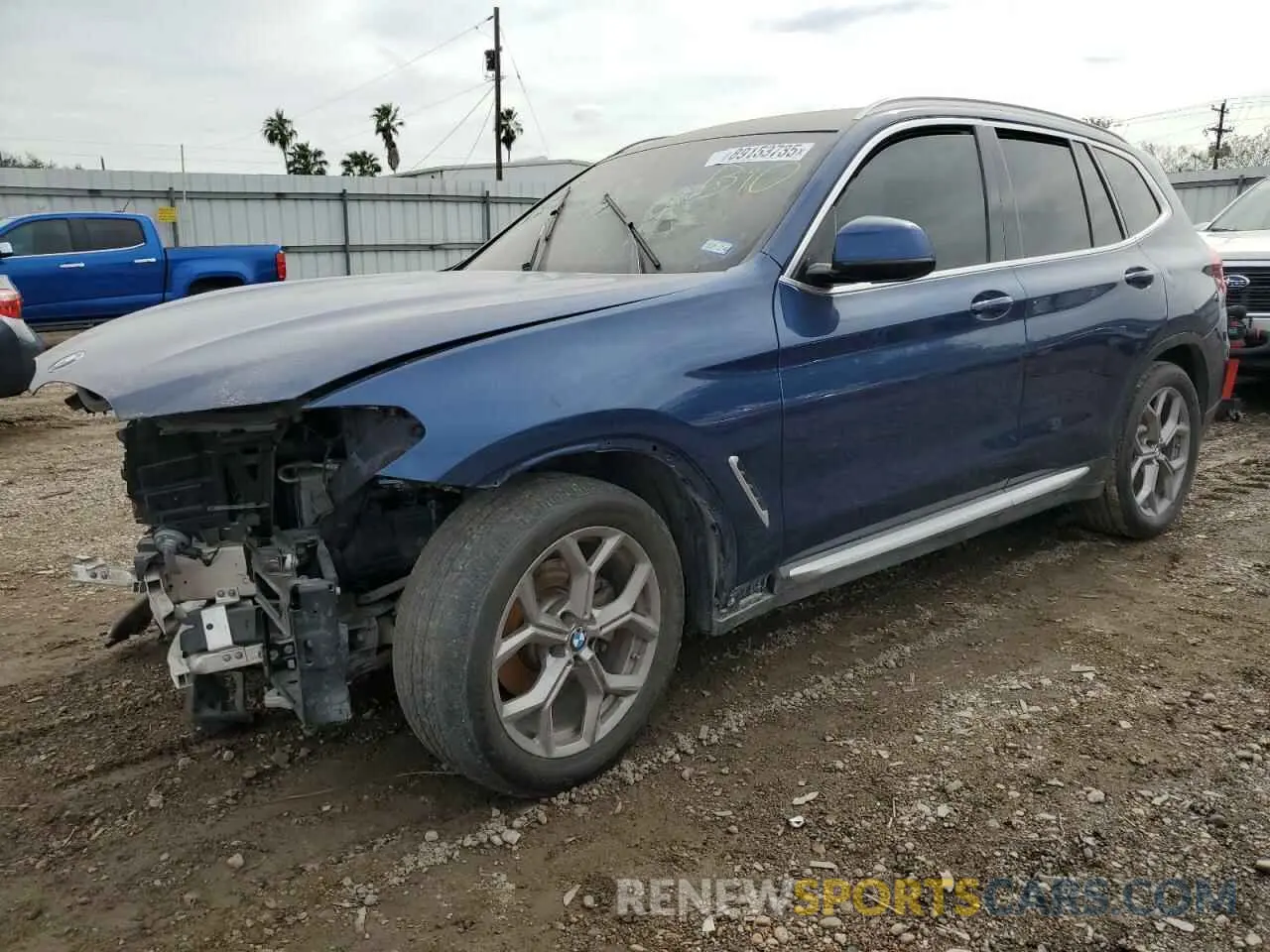 1 Photograph of a damaged car 5UXTY3C0XL9B08372 BMW X3 2020