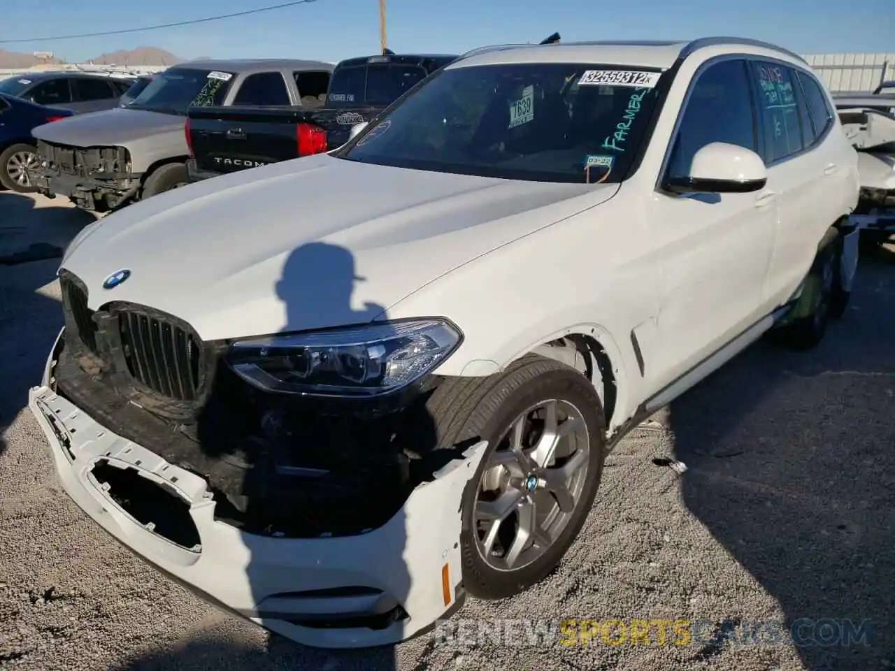 2 Photograph of a damaged car 5UXTY3C0XL9C63231 BMW X3 2020