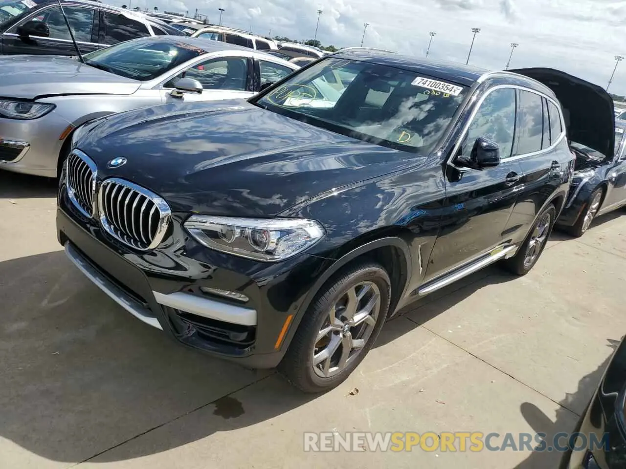 1 Photograph of a damaged car 5UXTY3C0XL9D22262 BMW X3 2020