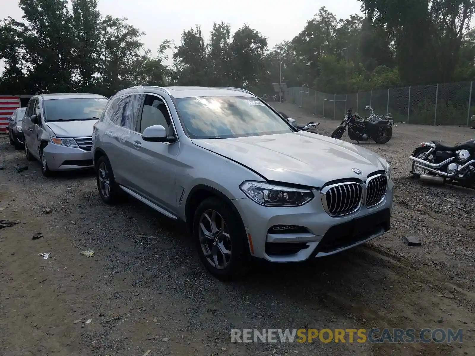 1 Photograph of a damaged car 5UXTY5C00L9C62455 BMW X3 2020