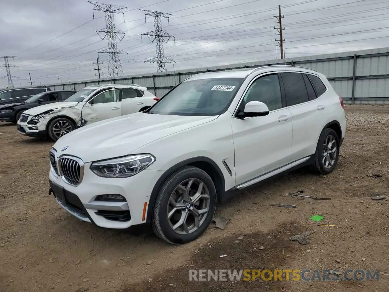 1 Photograph of a damaged car 5UXTY5C01L9B36735 BMW X3 2020
