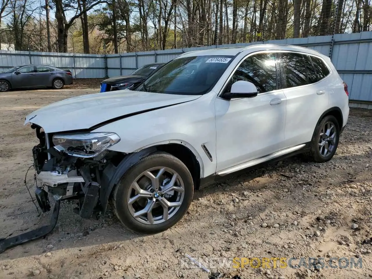 1 Photograph of a damaged car 5UXTY5C01L9B77351 BMW X3 2020