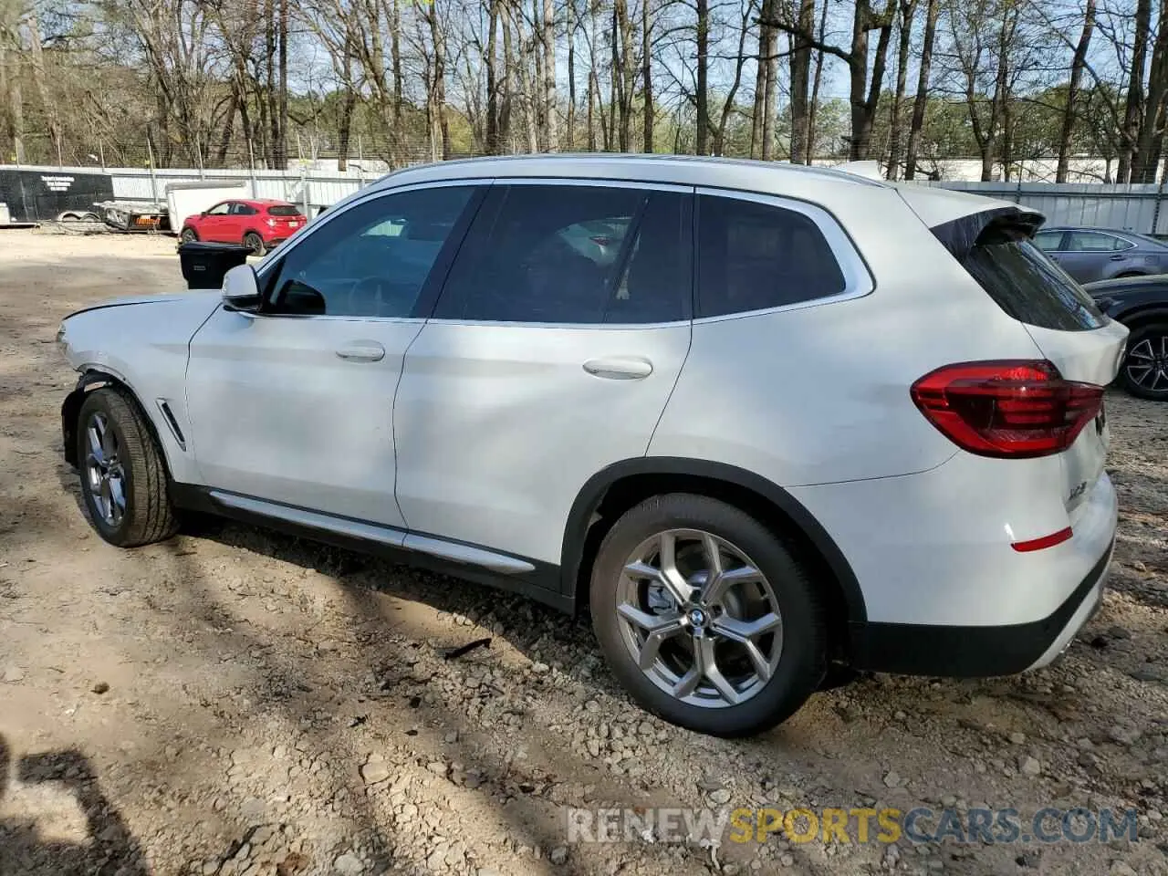 2 Photograph of a damaged car 5UXTY5C01L9B77351 BMW X3 2020