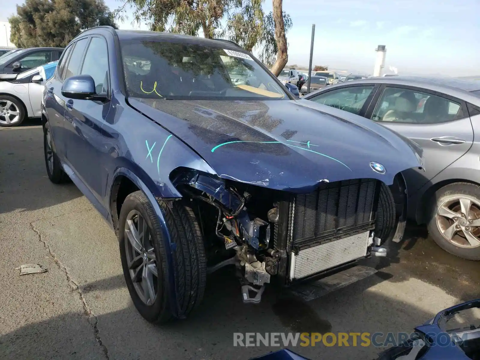 1 Photograph of a damaged car 5UXTY5C01L9B93338 BMW X3 2020