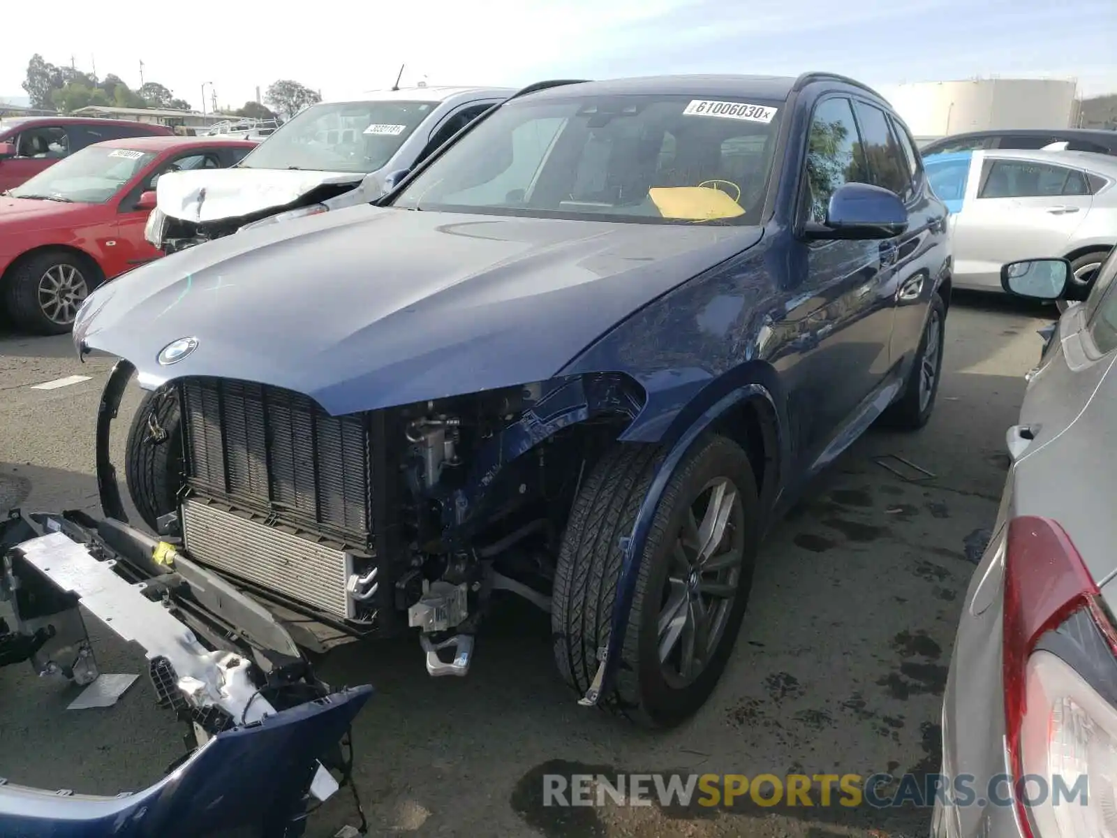 2 Photograph of a damaged car 5UXTY5C01L9B93338 BMW X3 2020