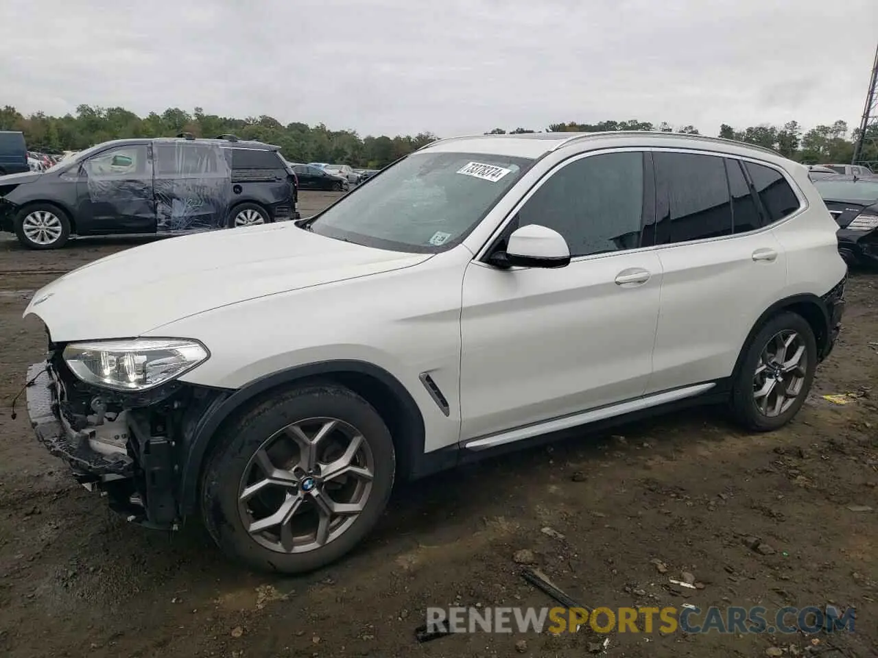 1 Photograph of a damaged car 5UXTY5C02L9C03889 BMW X3 2020
