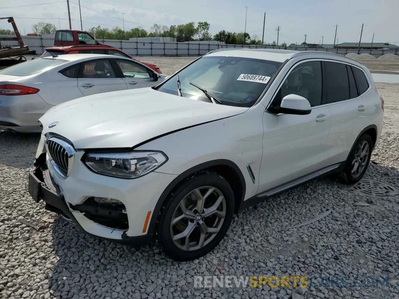 1 Photograph of a damaged car 5UXTY5C02L9C80701 BMW X3 2020