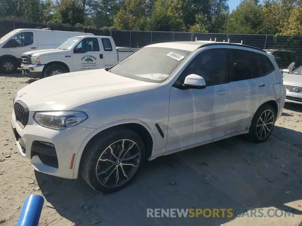 1 Photograph of a damaged car 5UXTY5C02L9D50181 BMW X3 2020