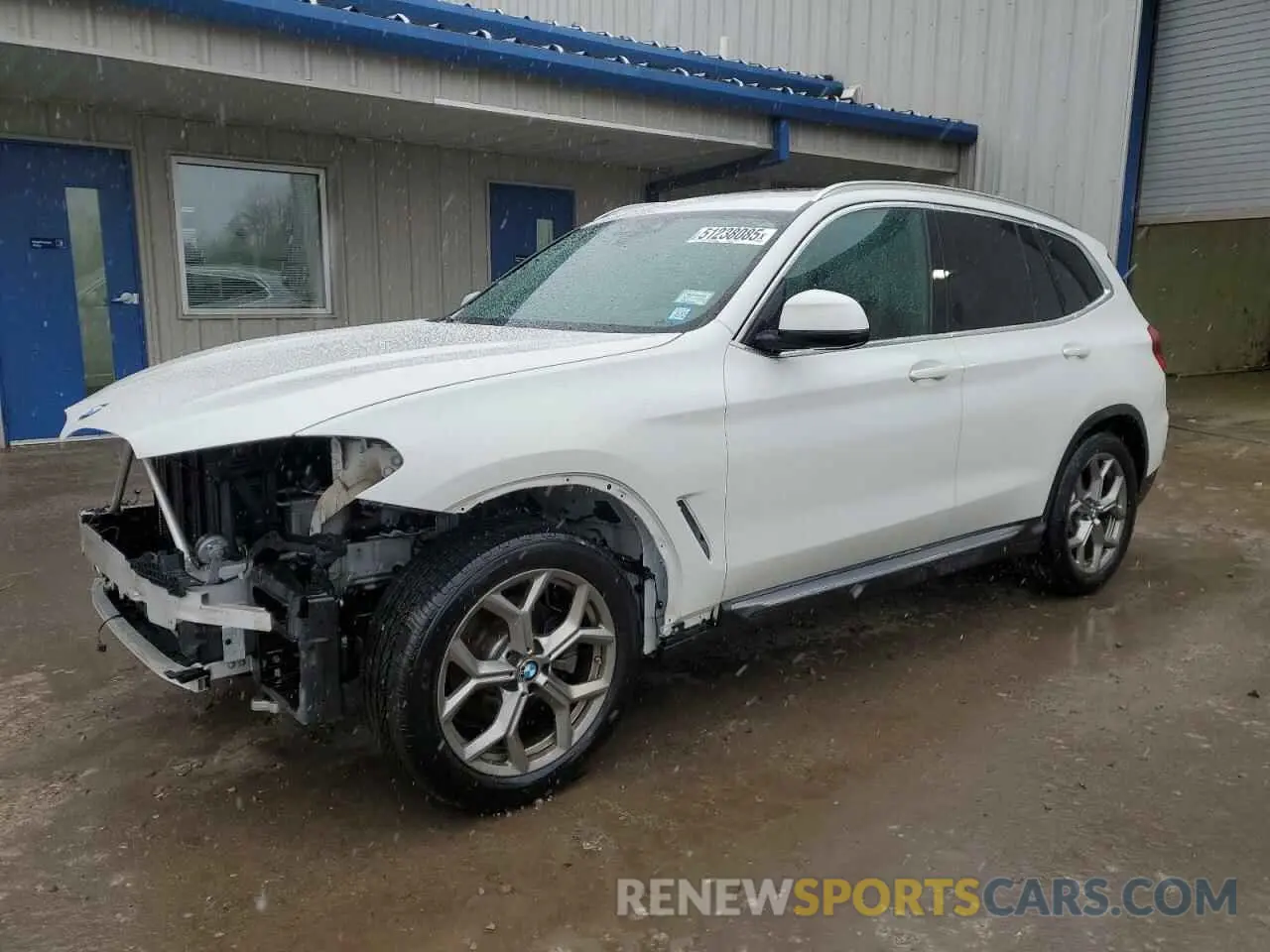1 Photograph of a damaged car 5UXTY5C02LLT32702 BMW X3 2020